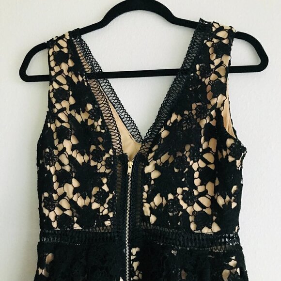 ALYA FRANCESCA'S Black Nude Fit & Flare Dress - Picture 5 of 7